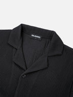 Bailey Ribbed Shirt - Black