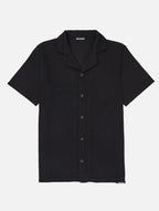 Bailey Ribbed Shirt - Black