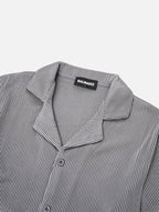 Bailey Ribbed Shirt - Grey