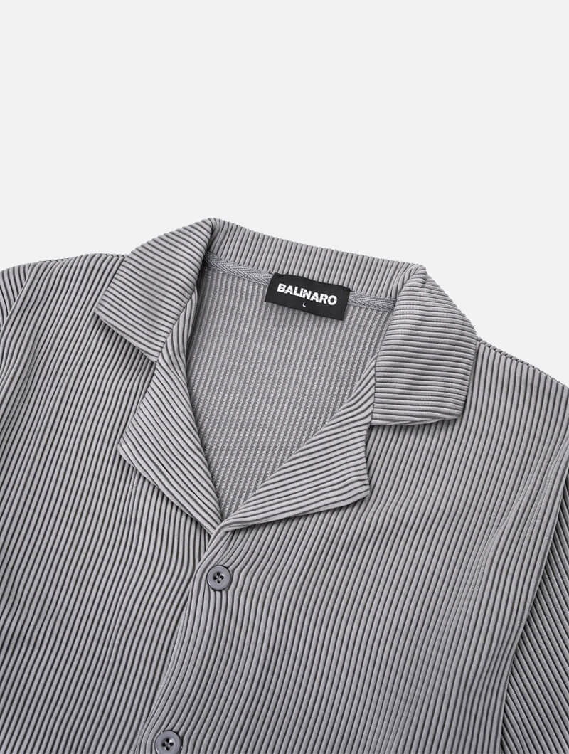 Bailey Ribbed Shirt - Grey