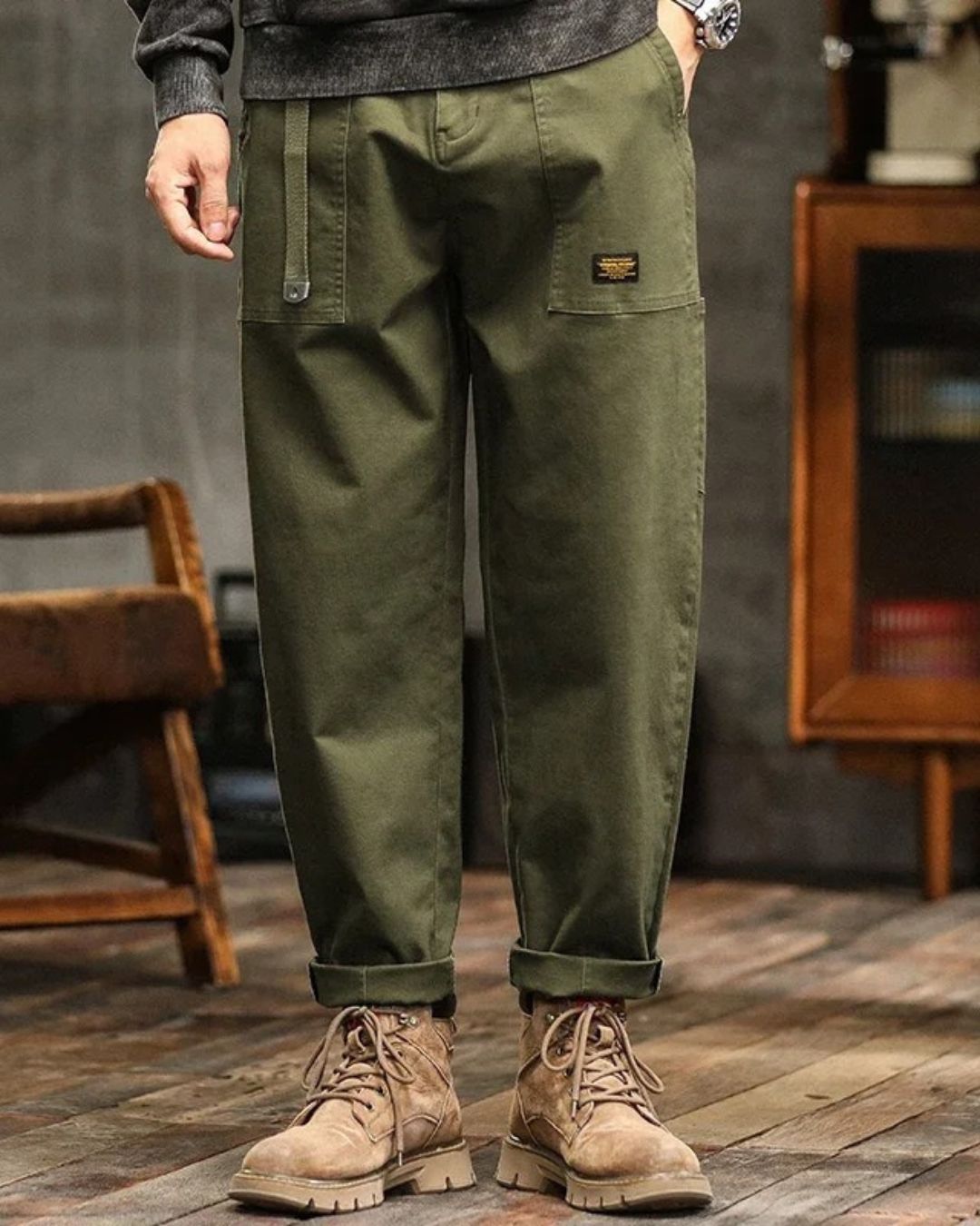 ALPEN | Vintage Cargo Hose im Urban Utility-Stil