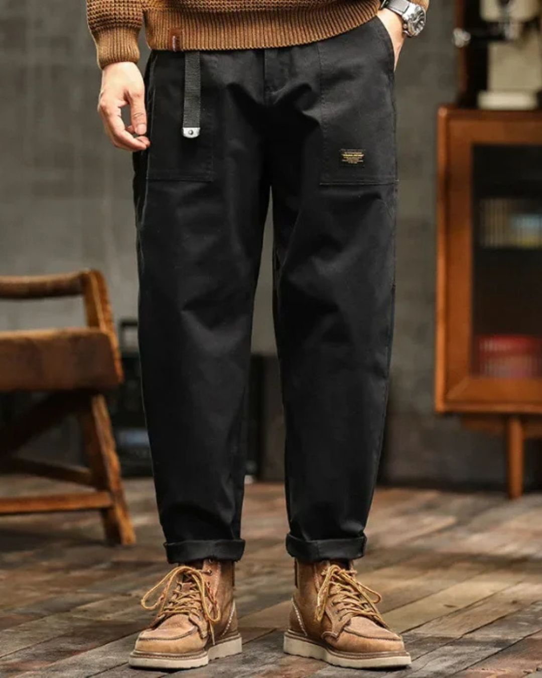 ALPEN | Vintage Cargo Hose im Urban Utility-Stil