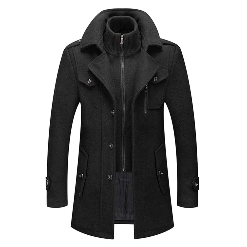 VALMONT | Wollmantel mit Thermo-Innenjacke