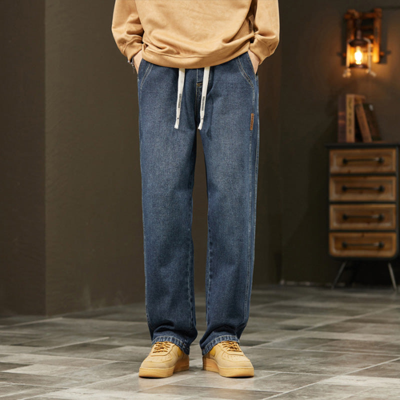 VELARIS | Straight Jeans mit Crystal Details