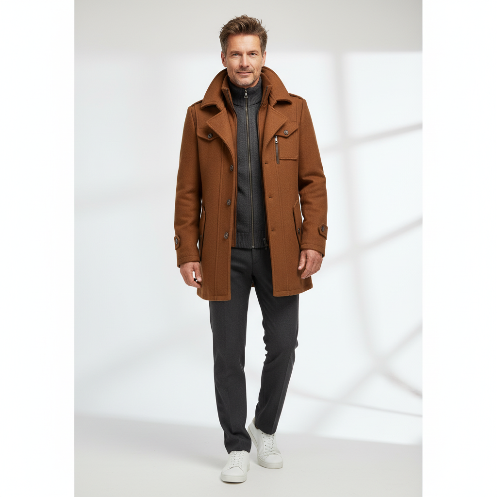 VARENO | Eleganter Herrenmantel für kühle Tage